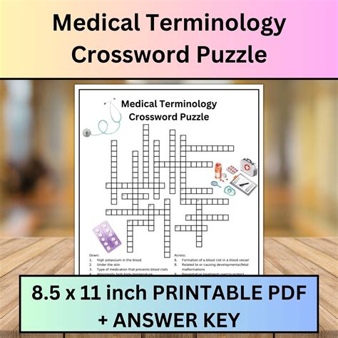 medico crossword clue|medical terminology puzzles with answers.